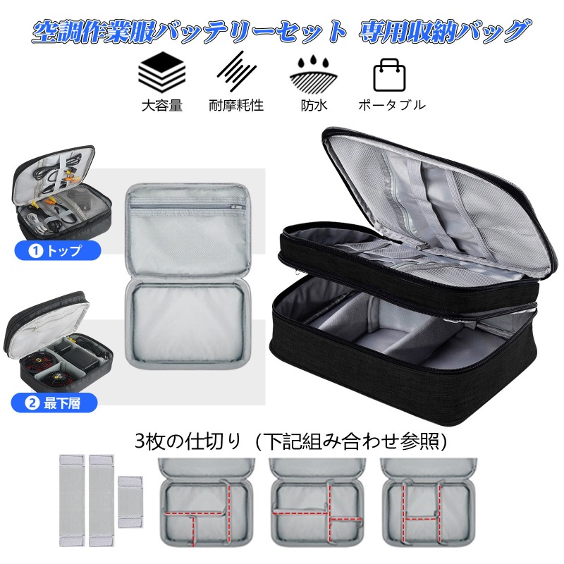 空調服 ファンバッテリーセット 24V 20000mAh 