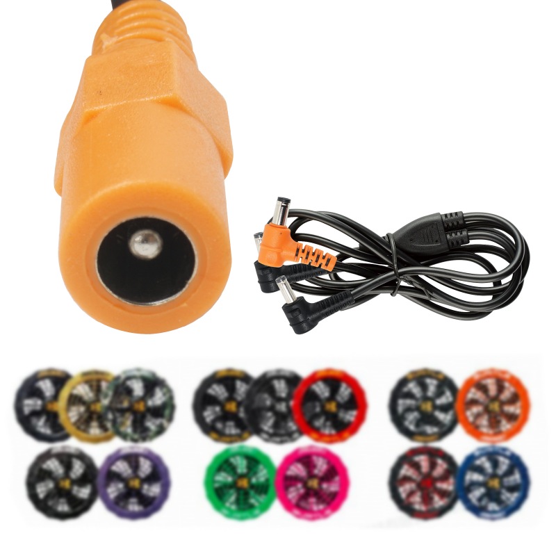 Burtle以外のDC3.8mm付きの作業服バッテリーをBurtleのファンに動作させる変換ケーブル