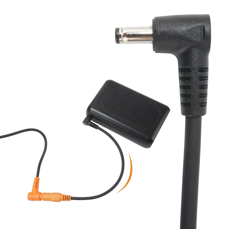 Burtle以外のDC3.8mm付きの作業服バッテリーをBurtleのファンに動作させる変換ケーブル