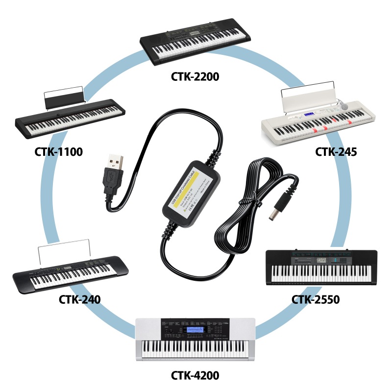 カシオ CASIO キーボード ACアダプター 用充電器 AD-E95100LJ