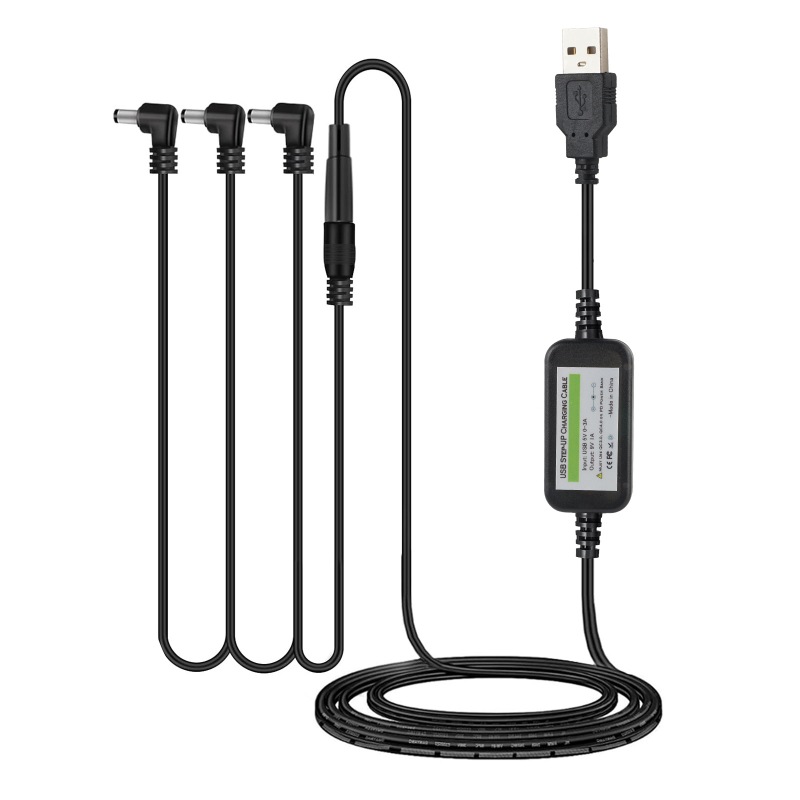 Tyuusei エフェクター 電源 acアダプター 9V 1A ギター 電源ケーブル アダプター BOSS ZOOM Donner VOX MXR Effects Bakery KORG Ibanez 対応 dcケーブル PSA-100, PSA-100S2 4チャンネル電源