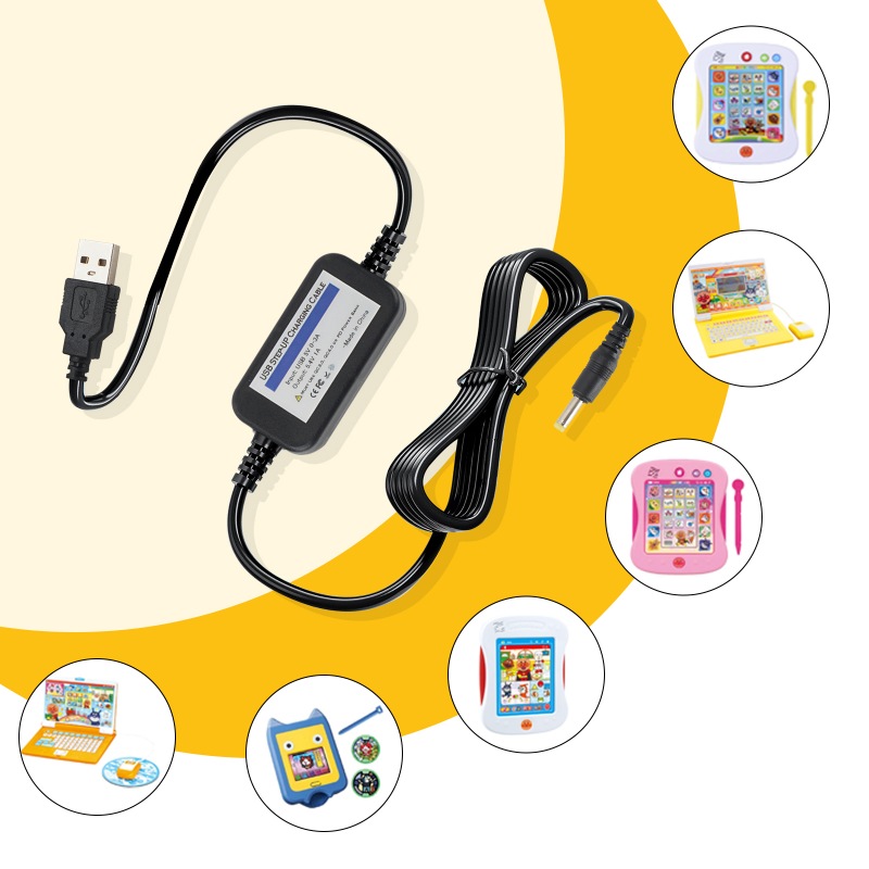 Tyuusei バンダイ用 ACアダプター Bタイプ アンパンマン パソコン ドラえもん あそんでまなべる 妖怪パッド 子供 タブレット 等の対応 アダプター 電源ケーブル 5.4V 互換品