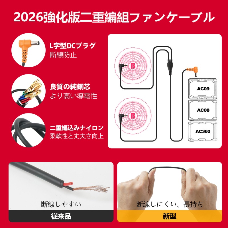 バートル ファンケーブル AC320の同等品