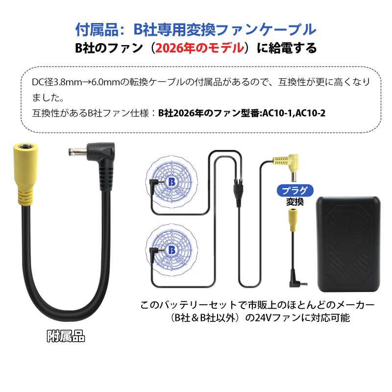 バートル BURTLE AC300 AC360 AC08 AC09 代替品