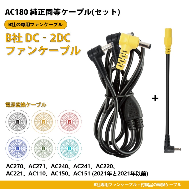 BURTLE ファンケーブル AC180 の代替品