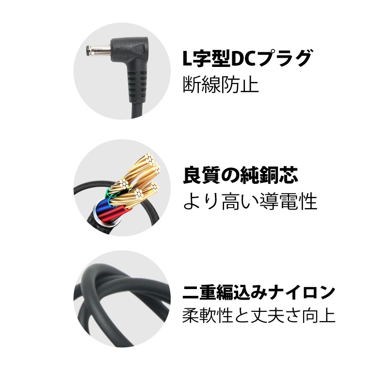Burtle以外のDC3.8mm付きの作業服バッテリーをBurtleのファンに動作させる変換ケーブル